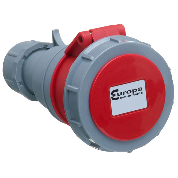 Europa ISW635N 415V 3P+N+E 63A Red IP67 In-line Sockets 6 - 16mm Cross ...