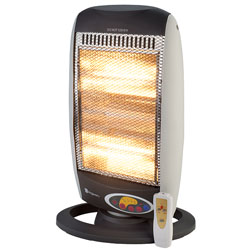 Kingavon BB-HH201 1200W Oscillating Halogen Heater - Remote Control