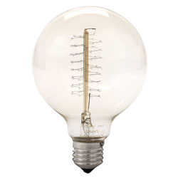 Crompton AB014 Antique Globe 95mm Spiral Lamp ES 60W