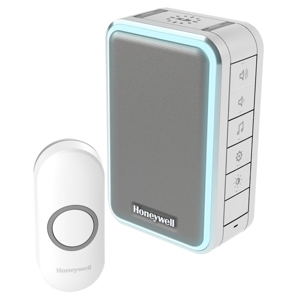 Honeywell DC315NG WF Chime Kit 150m 6 Tunes 84dB LED Silver Grey