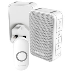 Honeywell DC313NHGBS Home & Garden Doorbell Kit (1 Portable & 1 Plug-In, 1 Push)