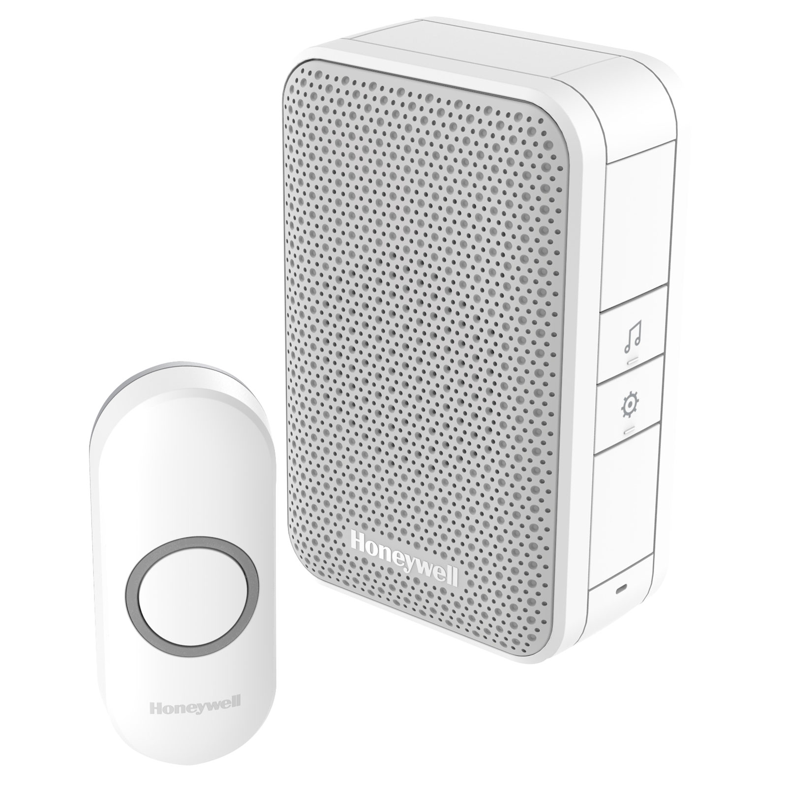 Honeywell DC311N WF Chime Kit 150m 4 Tunes 80dB White Doorbell Rapid Online