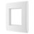BG 8EMS2 White Nexus Moulded Double Square Front Plate