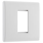 BG 8EMS1 White Nexus Moulded Single Square Front Plate