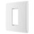 BG 8EMS1 White Nexus Moulded Single Square Front Plate