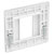 BG 8EMS1 White Nexus Moulded Single Square Front Plate