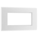 BG 8EMR4 White Nexus Moulded Quadruple Rectangular Front Plate