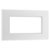 BG 8EMR4 White Nexus Moulded Quadruple Rectangular Front Plate