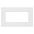 BG 8EMR4 White Nexus Moulded Quadruple Rectangular Front Plate