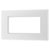BG 8EMR4 White Nexus Moulded Quadruple Rectangular Front Plate