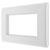 BG 8EMR4 White Nexus Moulded Quadruple Rectangular Front Plate