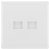 BG 8BTS/2 White Nexus Moulded Double Slave Telephone Socket Screw Type