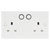 BG 822/HC White Nexus Double Switched 13A Power Socket - Smart Home Control