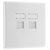 BG 8RJ45/2 White Nexus Moulded Double RJ45 Telephone Socket, IDC Type