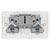 BG 824 White Nexus Moulded Double Unswitched 13A Power Socket
