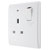 BG 825 White Nexus Moulded Single Switched 13A Power Socket - Power Indicator