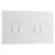BG 844 White Nexus Moulded Quadruple Switch, 20A 16AX 2 Way