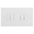 BG 844 White Nexus Moulded Quadruple Switch, 20A 16AX 2 Way