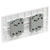 BG 844 White Nexus Moulded Quadruple Switch, 20A 16AX 2 Way