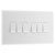 BG 846 White Nexus Moulded Six Gang Switch, 20A 16AX 2 Way