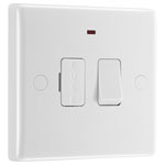 BG 853 White Nexus Moulded Switched 13A Fused Connection Unit - Indicator & Flex