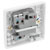 BG 853 White Nexus Moulded Switched 13A Fused Connection Unit - Indicator & Flex