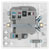 BG 853 White Nexus Moulded Switched 13A Fused Connection Unit - Indicator & Flex