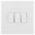 BG 843 White Nexus Moulded Triple Switch, 20A 16AX 2 Way