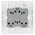 BG 843 White Nexus Moulded Triple Switch, 20A 16AX 2 Way