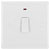 BG 833 White Nexus Moulded Single Switch 20A - Power Indicator And Flex Outlet