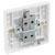 BG 833 White Nexus Moulded Single Switch 20A - Power Indicator And Flex Outlet
