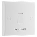 BG 832WH White Nexus Moulded Single Water Heater Switch 20A - Flex Outlet