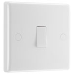 BG 832 White Nexus Moulded Single Switch, 20A With Flex Outlet