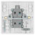 BG 832 White Nexus Moulded Single Switch, 20A With Flex Outlet