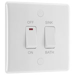 BG 83112 Immersion Heater Switch 10AX 2 Way + 20A D.P - Power Led Indicator