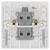 BG 831 White Nexus Moulded Single Switch, 20A With Power Indicator