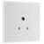 BG 829 White Nexus Moulded Single Round Pin Unswitched 5A Socket