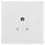 BG 829 White Nexus Moulded Single Round Pin Unswitched 5A Socket