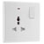 BG 827l White Nexus Moulded Single Universal Switched 13A Power Socket Indicator
