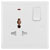 BG 827l White Nexus Moulded Single Universal Switched 13A Power Socket Indicator