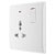 BG 827l White Nexus Moulded Single Universal Switched 13A Power Socket Indicator
