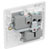 BG 827l White Nexus Moulded Single Universal Switched 13A Power Socket Indicator