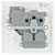BG 827l White Nexus Moulded Single Universal Switched 13A Power Socket Indicator