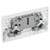 BG 826 White Nexus Moulded Double Switched 13A Power Socket - Power Indicators