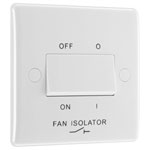 BG 815 White Nexus Moulded Triple Pole Fan Isolator Switch, 10A