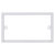 BG 818 White Nexus Moulded 2 Gang, 10mm Rectangular Spacer