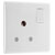 BG 899 White Nexus Moulded Single Round Pin Switched 15A Socket