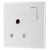 BG 899 White Nexus Moulded Single Round Pin Switched 15A Socket