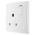 BG 899 White Nexus Moulded Single Round Pin Switched 15A Socket