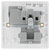 BG 899 White Nexus Moulded Single Round Pin Switched 15A Socket